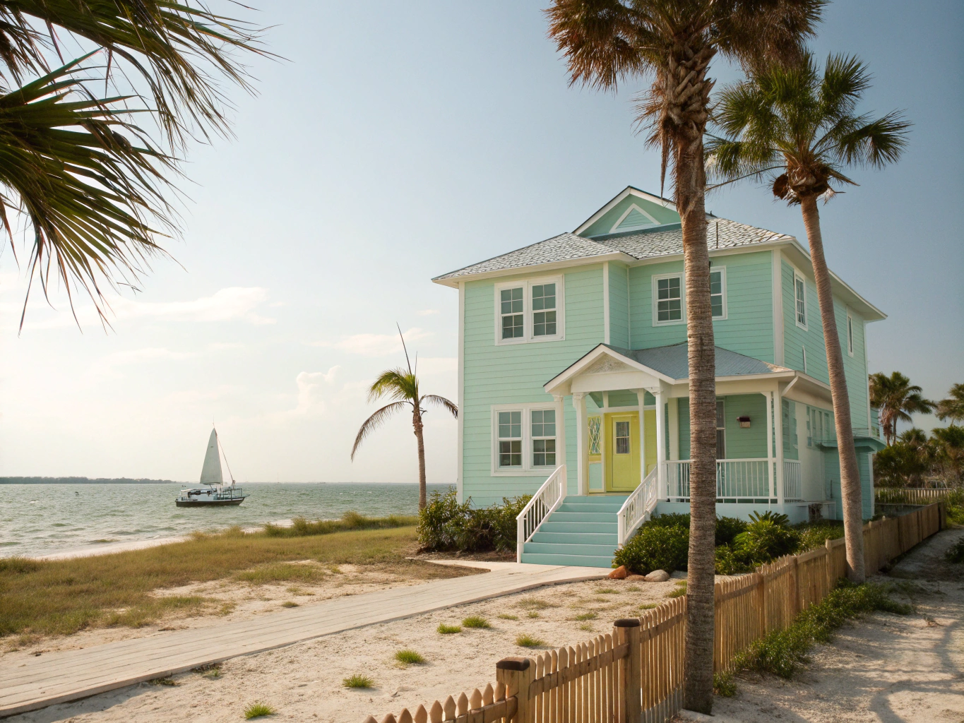 Beautifully restored coastal home exterior
